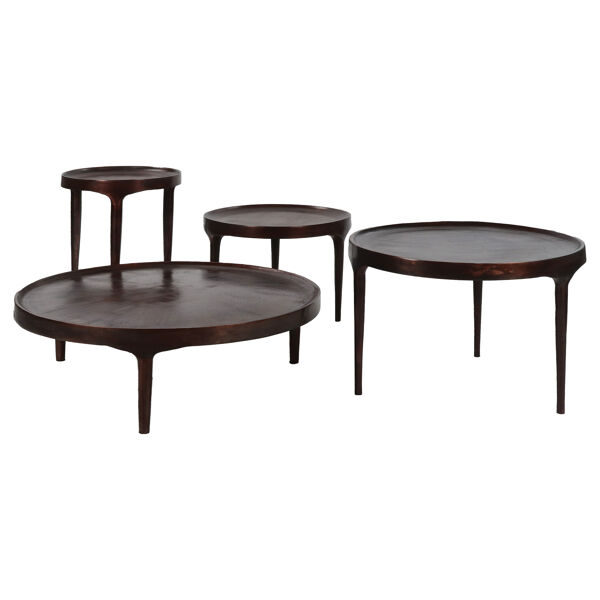 Pomax TRIP - Salontafel - Aluminium - DIA 80 X H 25 Cm - Brons