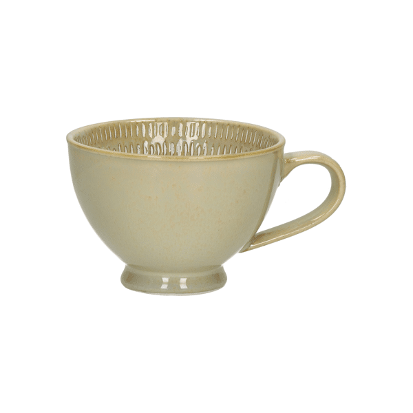 pomax UNIK - mok - porselein - L 15 8 x W 11 8 x H 7 6 cm - beige