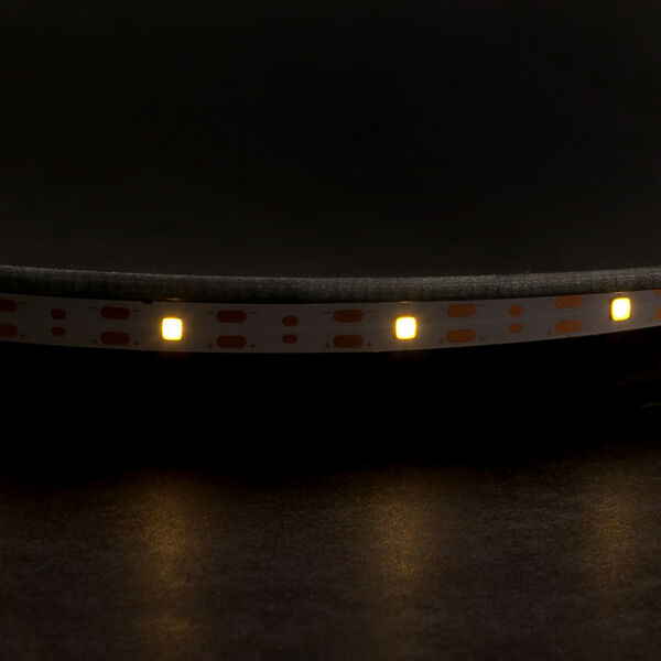 Pomax UTAH - Spiegel Met Led Verlichting - Metaal / Spiegelglas - DIA 30 X H 3 Cm - Zwart