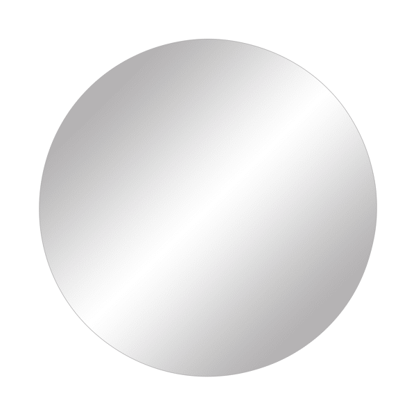 pomax UTAH - spiegel met led verlichting - metaal / spiegelglas - DIA 30 x H 3 cm - zwart