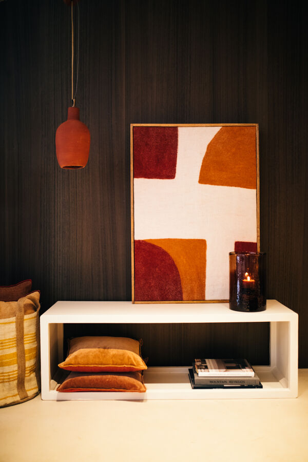 Pomax VERONA - Rek - Kalkpleister - L 135 X W 40 X H 45 Cm - Gebroken Wit