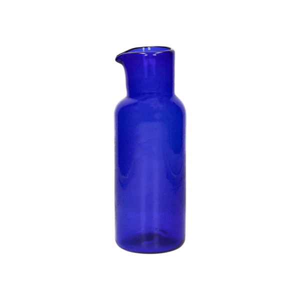 pomax VICO - glazen karaf - glas - DIA 8 5 x H 24 5 cm - blauw pomax VICO - glazen karaf - glas - DIA 8 5 x H 24 5 cm - blauw