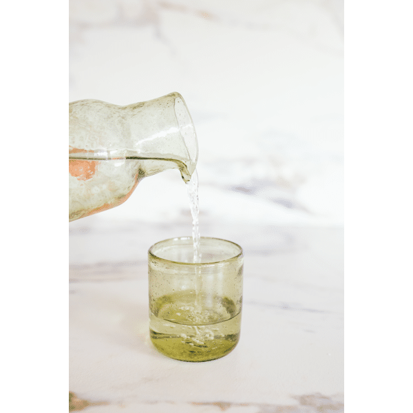 Pomax VICO - Glazen Karaf - Glas - DIA 8 5 X H 24 5 Cm - Olijfgroen