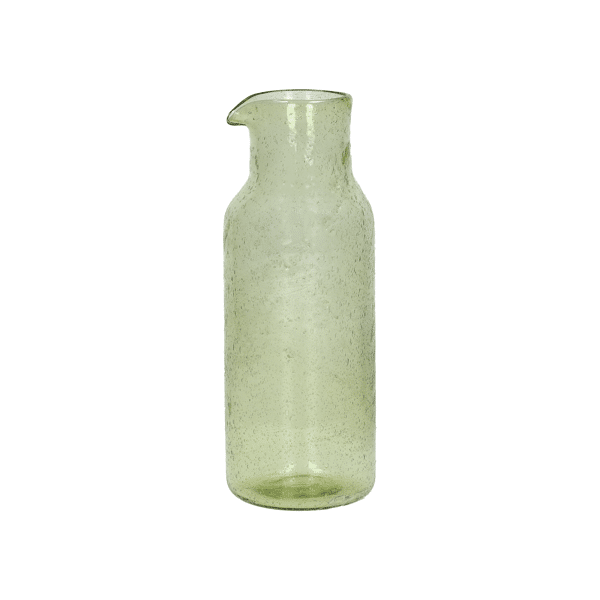 pomax VICO - glazen karaf - glas - DIA 8 5 x H 24 5 cm - olijfgroen pomax VICO - glazen karaf - glas - DIA 8 5 x H 24 5 cm - olijfgroen