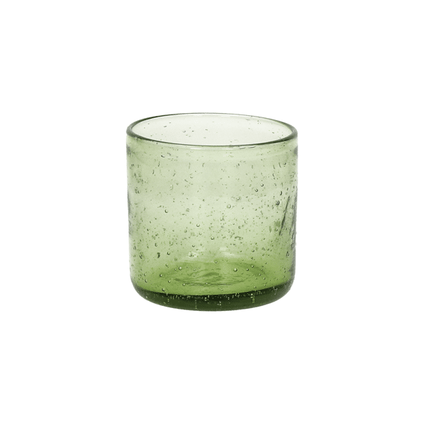 pomax VICO - waterglas - glas - DIA 8 x H 8 2 cm - olijfgroen
