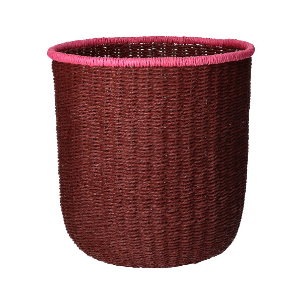 Pomax WARNA - Set/4 Manden - Papier / Zeegras - DIA 21/24/27/30 X H 21/24/27/30 Cm - Roest