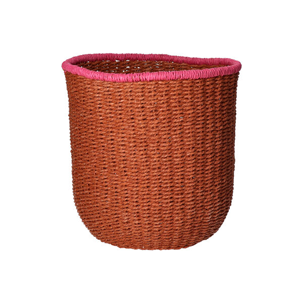 Pomax WARNA - Set/4 Manden - Papier / Zeegras - DIA 21/24/27/30 X H 21/24/27/30 Cm - Roest