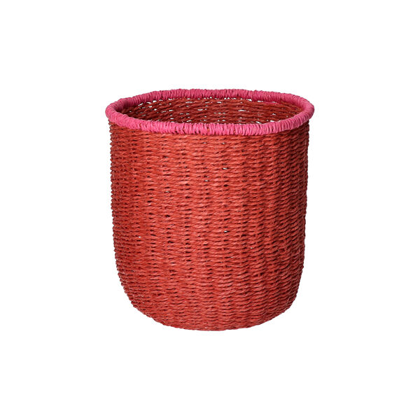 Pomax WARNA - Set/4 Manden - Papier / Zeegras - DIA 21/24/27/30 X H 21/24/27/30 Cm - Roest