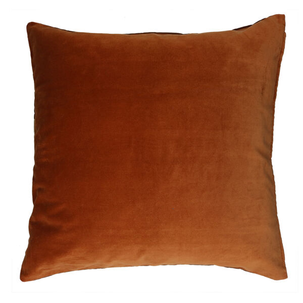 Pomax WILDLIFE - Kussen - Linnen / Velvet - L 60 X W 60 Cm - Chocolade