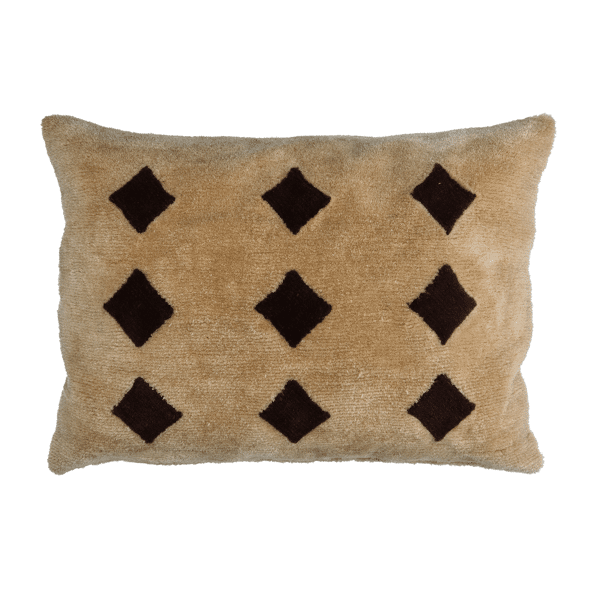 pomax WILDLIFE - kussen - wol / linnen - L 70 x W 50 cm - donkerbruin