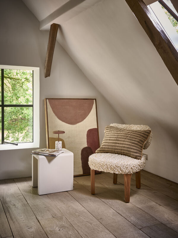 Pomax WOOLY - Muur Deco - Mango Hout / Wol - L 107 X W 76 X H 6 5 Cm - Mix Van Kleuren