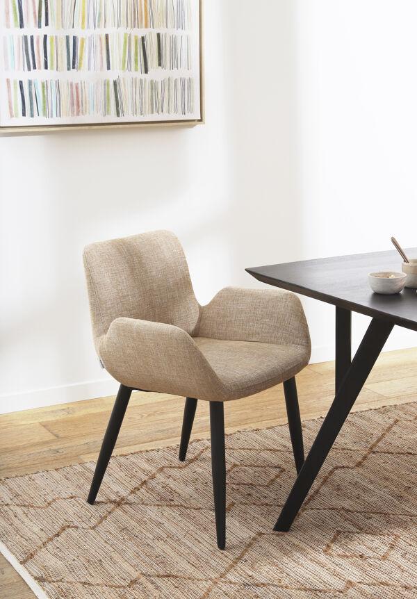 Pomax YUCATAN - Tapijt - Gerecycleerd Leder / Jute - L 240 X W 180 Cm - Naturel