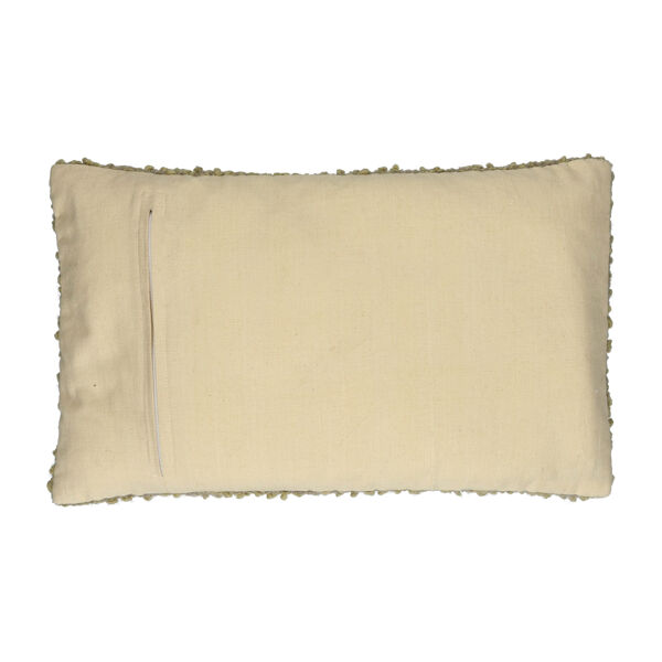 Pomax ZAZOU - Kussen - Bouclé / Wol - L 50 X W 30 Cm - Licht Groen