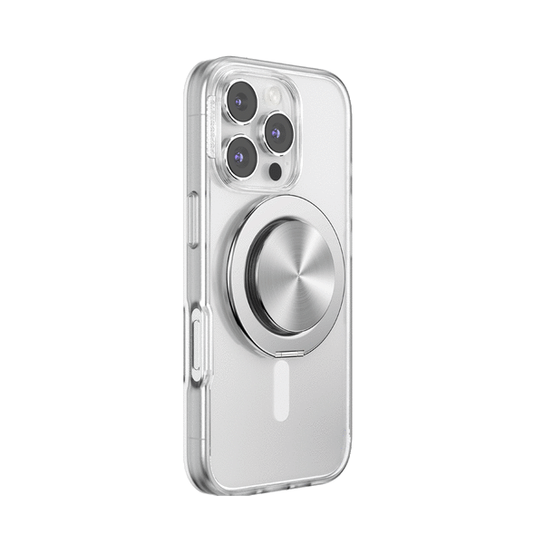 Popsockets Aluminum Radial Silver MagSafe Kick-Out Grip & Stand
