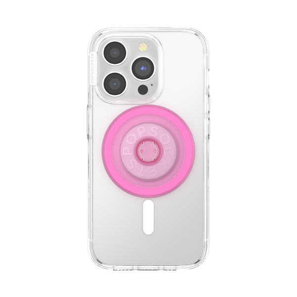 Popsockets Baby Pink Translucent MagSafe Round Base