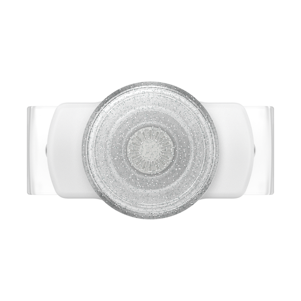 popsockets Clear Glitter Silver Slide Stretch PopGrip