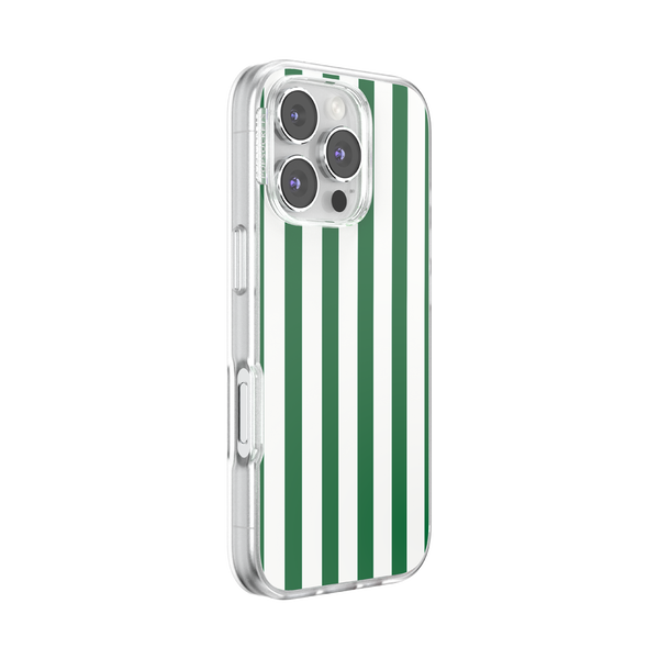 Popsockets Club Stripe Green IPhone 16 Pro MagSafe Case