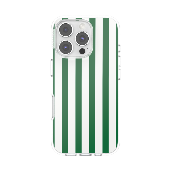 popsockets Club Stripe Green iPhone 16 Pro MagSafe Case