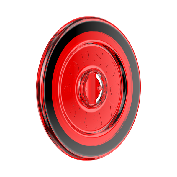 Popsockets Danger Red Translucent MagSafe Round Base