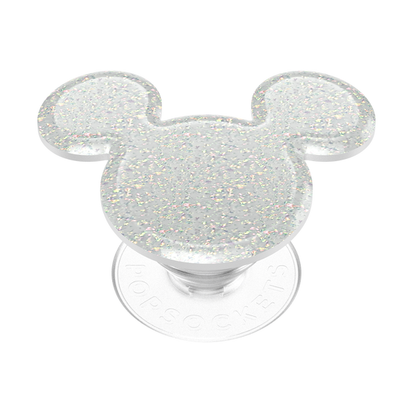 Popsockets Earridescent White Glitter Mickey Mouse Adhesive PopGrip