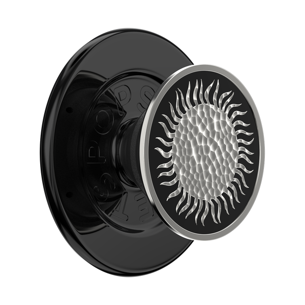 popsockets Enamel Hammered Sun Black MagSafe PopGrip