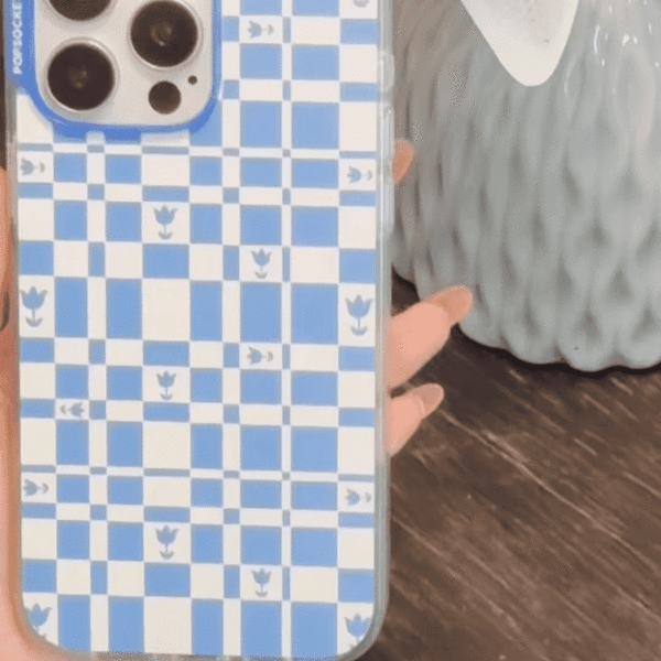 Popsockets Enamel Lace Blue Vermeer MagSafe PopGrip