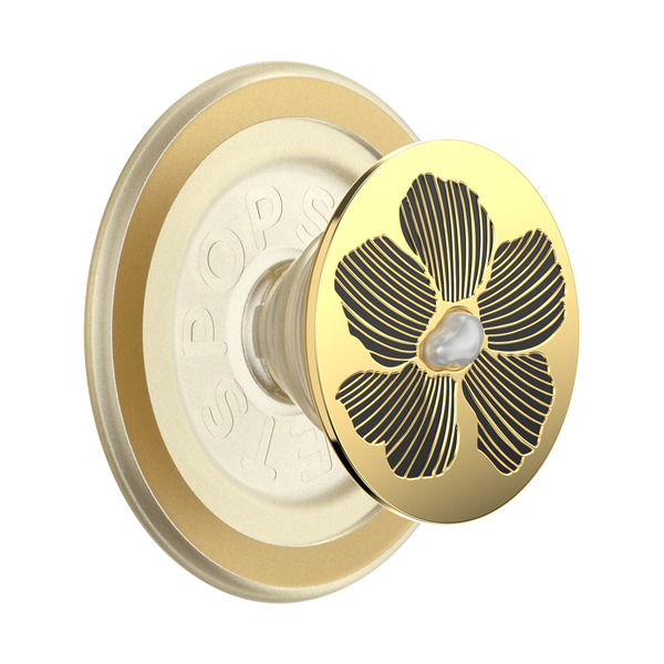 popsockets Enamel Mae Flower with Pearl MagSafe PopGrip