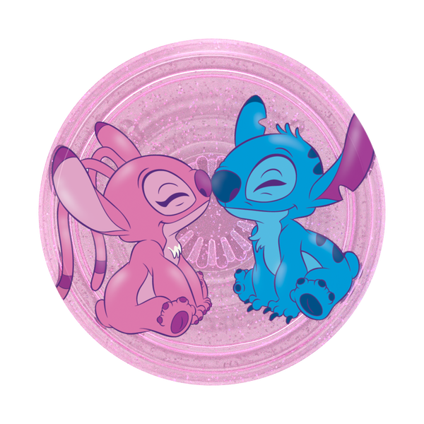 Popsockets Glitter Angel & Stitch Forever Adhesive PopGrip