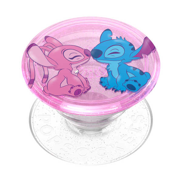 popsockets Glitter Angel & Stitch Forever Adhesive PopGrip