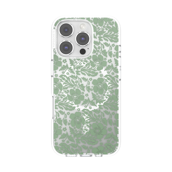 popsockets Lace Eucalyptus iPhone 16 Pro MagSafe Case
