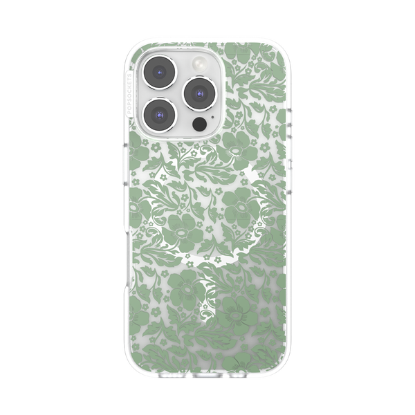 popsockets Lace Eucalyptus iPhone 16 Pro MagSafe Case
