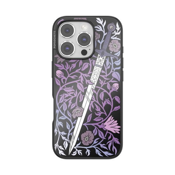 popsockets Mirror Thorny Blade Lavender iPhone 16 Pro MagSafe Case