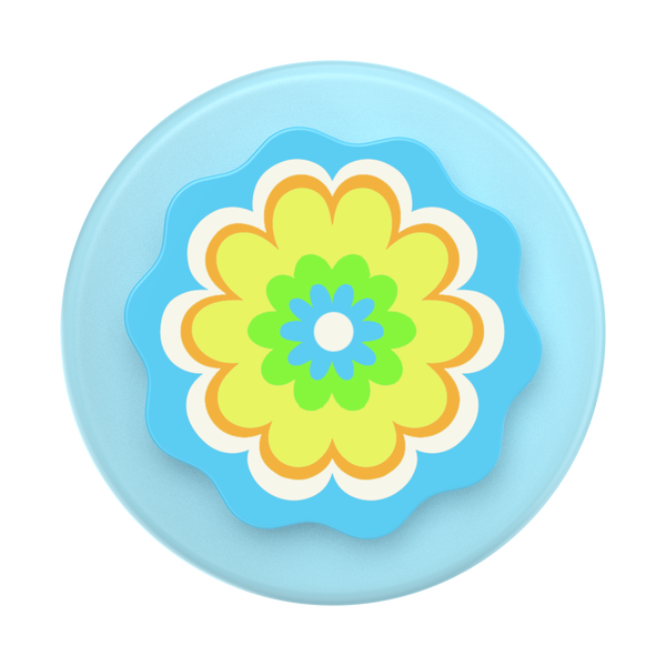Popsockets Molded Flower Kaleidoscope Blue MagSafe PopGrip