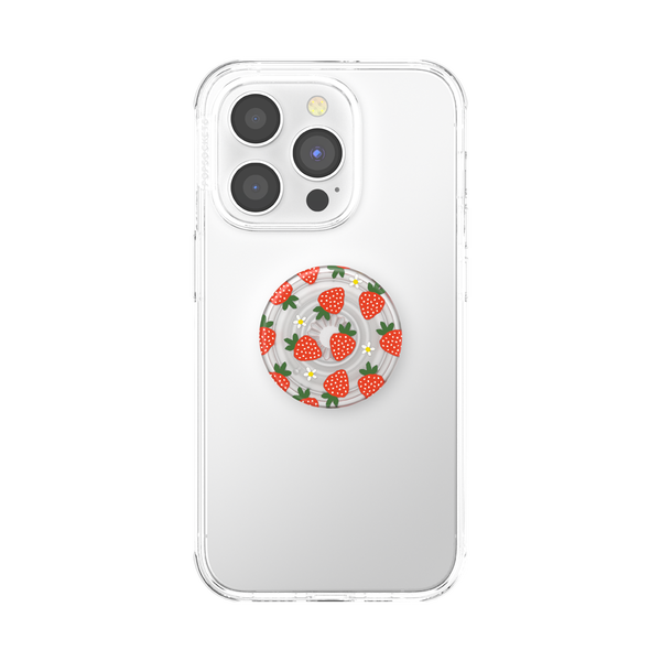 Popsockets PlantCore Berries And Cream Translucent Adhesive PopGrip