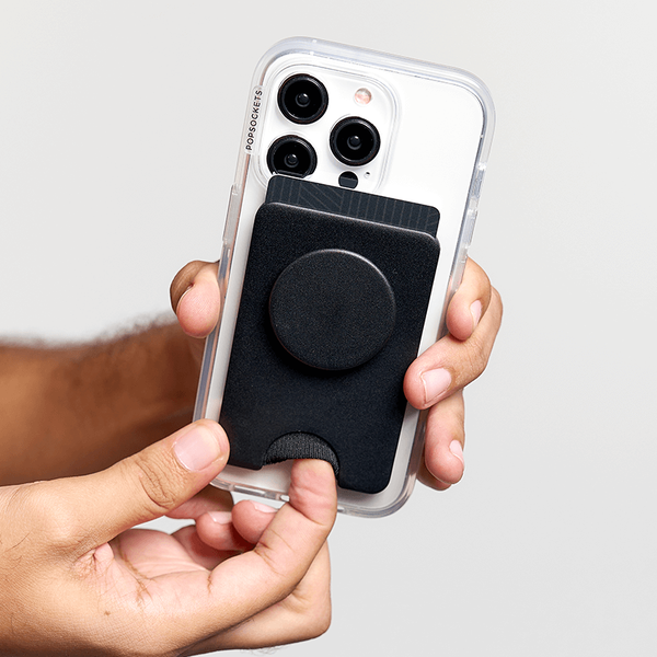 popsockets Black MagSafe PopWallet+