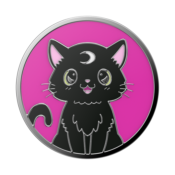 Popsockets Enamel Black Cat Magic Adhesive PopGrip