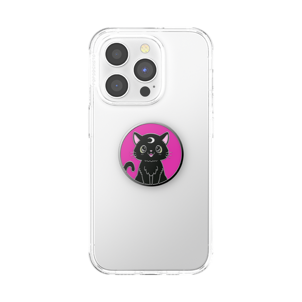Popsockets Enamel Black Cat Magic Adhesive PopGrip