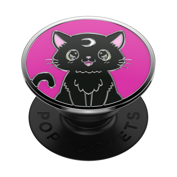 popsockets Enamel Black Cat Magic Adhesive PopGrip