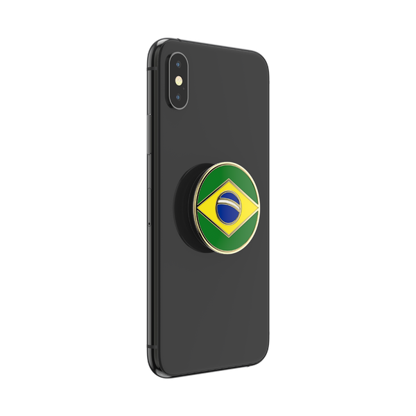 Popsockets Enamel Brazilian Flag Adhesive PopGrip