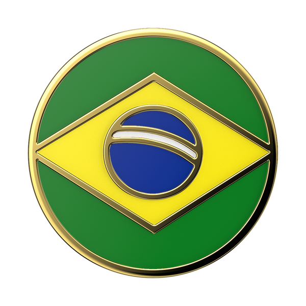 Popsockets Enamel Brazilian Flag PopTop