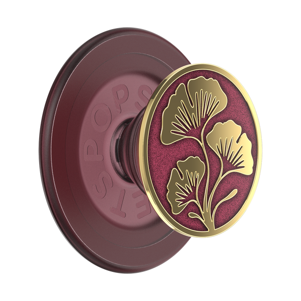 popsockets Enamel Ginkgo Oxblood MagSafe PopGrip