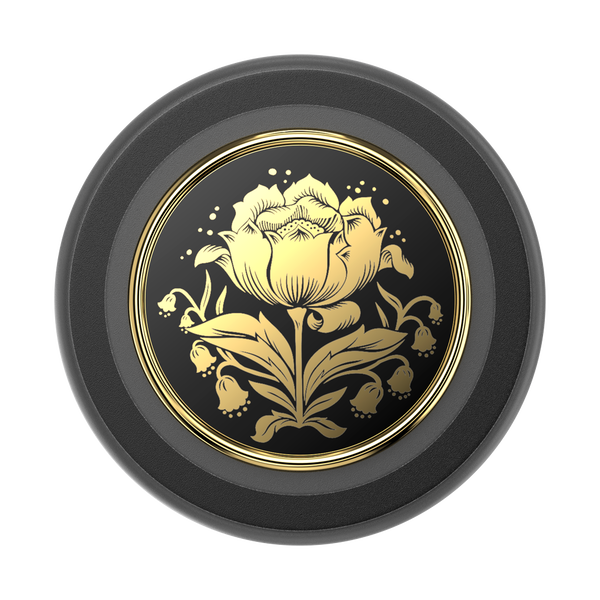 Popsockets Enamel Rose Noir MagSafe PopGrip