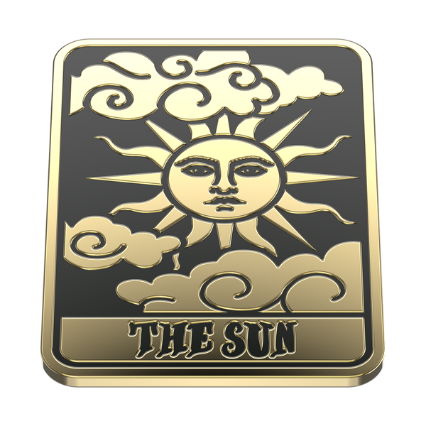 Popsockets Enamel Tarot Card Sun Adhesive PopGrip