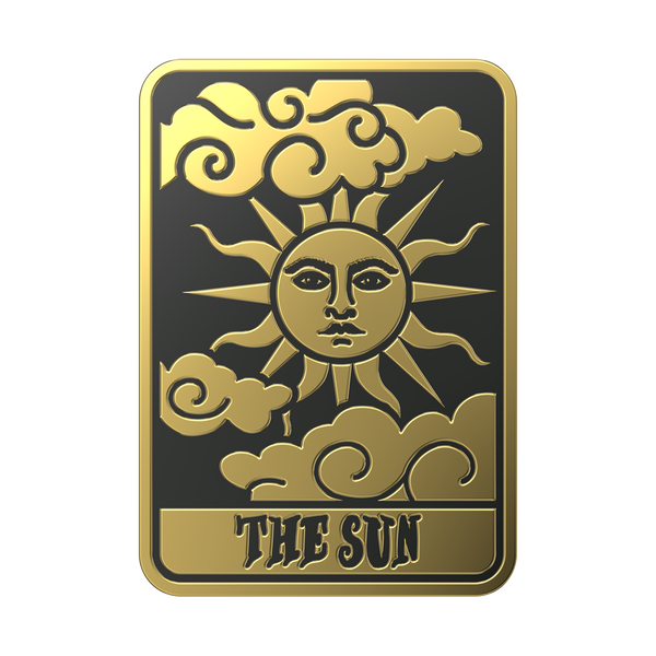 Popsockets Enamel Tarot Card Sun Adhesive PopGrip