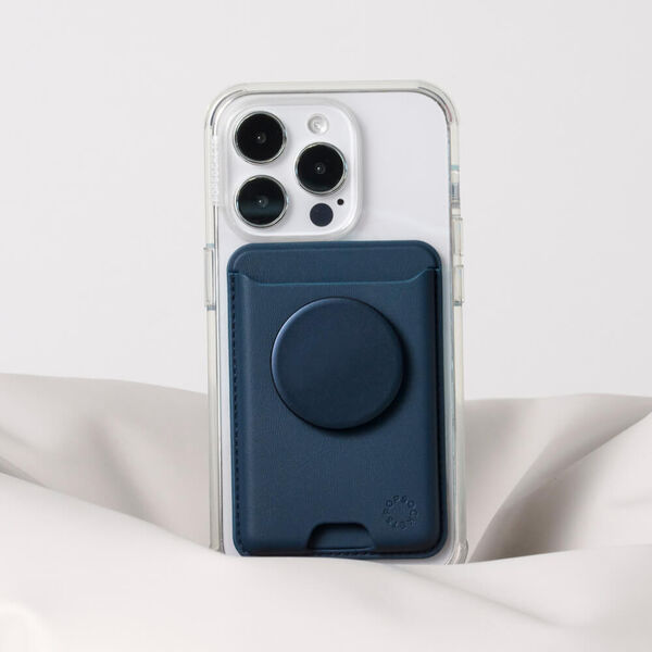 Popsockets French Navy Softgoods MagSafe PopWallet+
