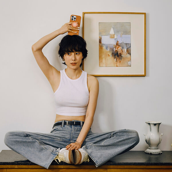 Popsockets Molded Flower Apricot MagSafe PopGrip