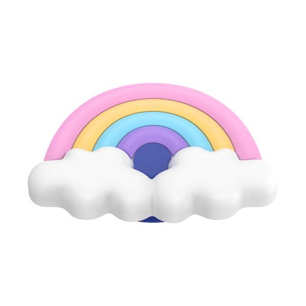 Popsockets PopOut Rainbow Fluff Adhesive PopGrip