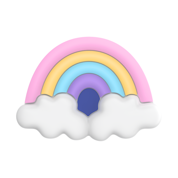 popsockets PopOut Rainbow Fluff Adhesive PopGrip