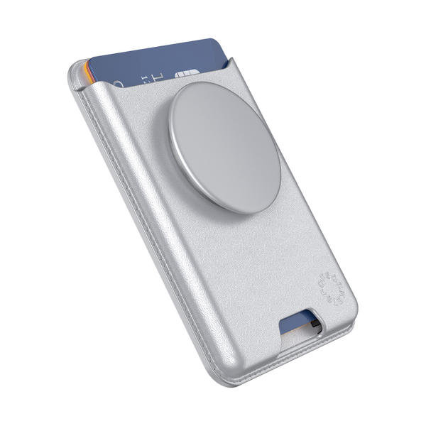 Popsockets Silver Softgoods MagSafe PopWallet+