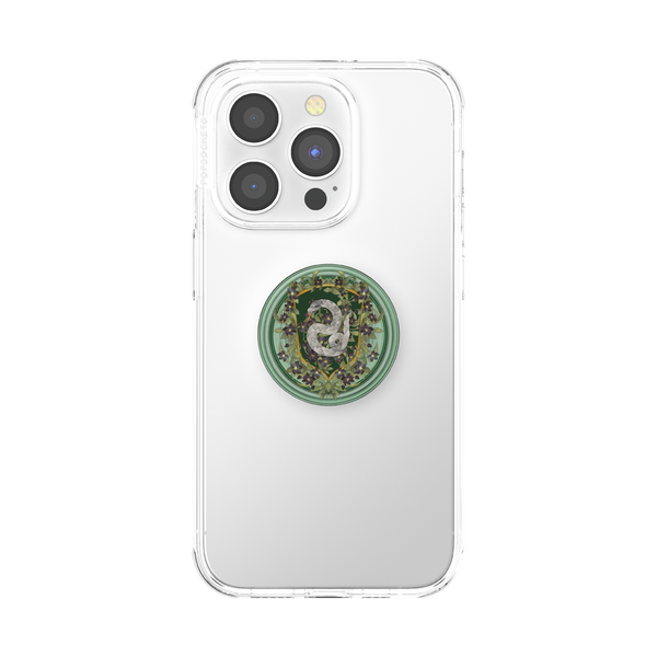 Popsockets Slytherin Floral Crest Adhesive PopGrip